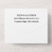 Wildblume Mallard Duck Wedding All In One Einladung (Rückseite)