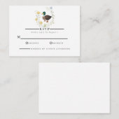 Wildblume Mallard Duck Wedding Begleitkarte (Vorne/Hinten)