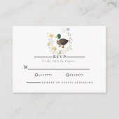 Wildblume Mallard Duck Wedding Begleitkarte (Vorderseite)