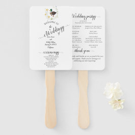 Wildblume Mallard Duck Wedding Fächer