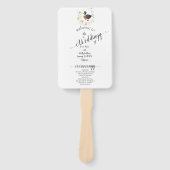 Wildblume Mallard Duck Wedding Fächer (Vorderseite)