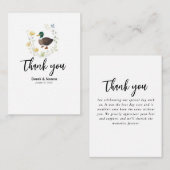 Wildblume Mallard Duck Wedding Note Card Mitteilungskarte (Vorne/Hinten)