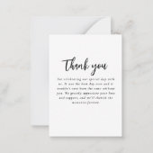 Wildblume Mallard Duck Wedding Note Card Mitteilungskarte (Rückseite)