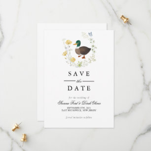 Wildblume Mallard Duck Wedding Save The Date