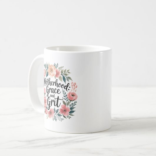 Wildblume Mama Tasse | Grace & Grit Floral Cup (Vorderseite Links)