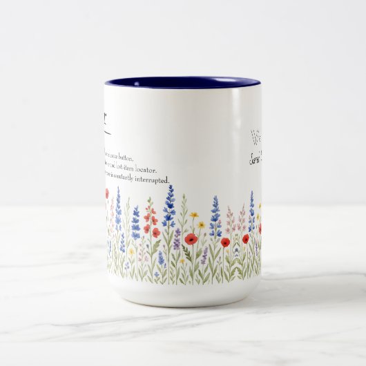 Wildblume Mama Tasse - Muttertagsgeschenk (Mittel)