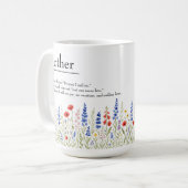 Wildblume Mama Tasse - sarkastisches Muttertagsges (Vorderseite Links)