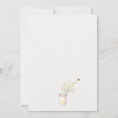 Wildblume Mama to Bee Baby Dusche Einladung (Rückseite)