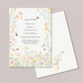 Wildblume Mama to Bee Baby Dusche Einladung