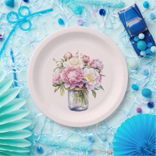 Wildblume Mason Jar Brautparty Paper Teller (Party)