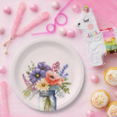 Wildblume Mason Jar Brautparty Paper Teller (Party)