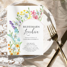 Wildblume Meadow Arch Bridesmaids Luncheon Einladung