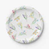 Wildblume Meadow Baby Dusche Pappteller (Vorderseite)