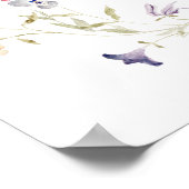 Wildblume Meadow Baby Dusche Poster (Ecke)