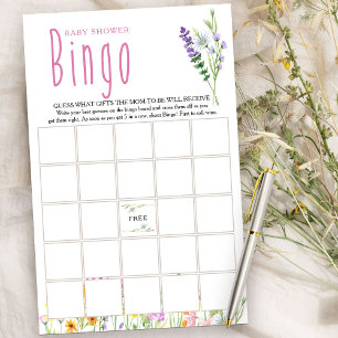 Wildblume Meadow Baby Shooter Bingo Game