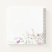 Wildblume Meadow Baby Showbook Notizblock (Rückseite)