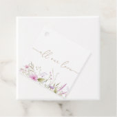 Wildblume Meadow Baby Shower Danke, dass Sie die T Geschenkanhänger (Beispiel)