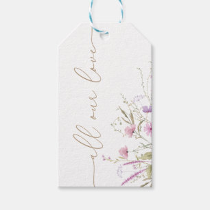 Wildblume Meadow Baby Shower Vielen Dank, dass Sie Geschenkanhänger