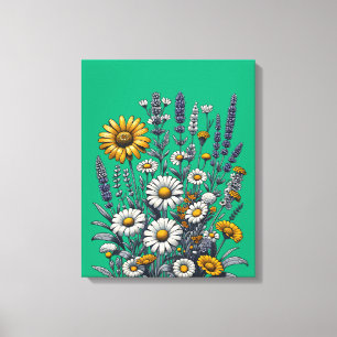 Wildblume Meadow Bliss Leinwanddruck