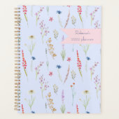 Wildblume Meadow Blue Personalisiert Planer (Vorderseite)