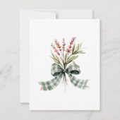 Wildblume Meadow Bow Farbname Persönlicher Name Mitteilungskarte (Rückseite)