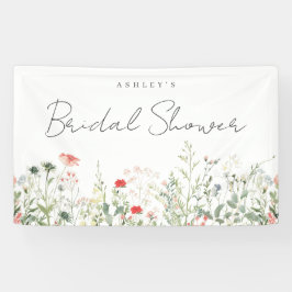 Wildblume Meadow Brautparty Banner