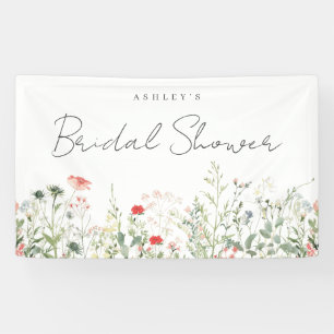 Wildblume Meadow Brautparty Banner