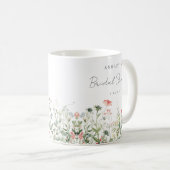 Wildblume Meadow Brautparty Bevorzugung Kaffeetasse (VorderseiteRechts)