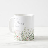 Wildblume Meadow Brautparty Bevorzugung Kaffeetasse (Vorderseite Links)