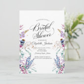 Wildblume Meadow Brautparty Einladung (Stehend Vorderseite)