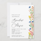 Wildblume Meadow Brautparty Einladung (Vorderseite)