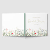 Wildblume Meadow Brautparty Gästebuch (Voll)