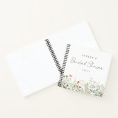 Wildblume Meadow Brautparty Gästebuch Notizblock (Innenseite)