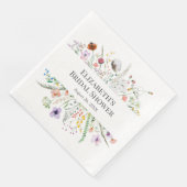 Wildblume Meadow Brautparty Napkins Serviette (Ecke)