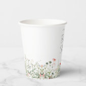 Wildblume Meadow Brautparty Pappbecher (Vorderseite)