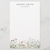 Wildblume Meadow Briefpapier (Vorderseite)