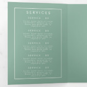 Wildblume Meadow Broschüre Dreifach-gefaltete Programmkarte (Innen Erste Seite)