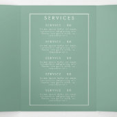 Wildblume Meadow Broschüre Dreifach-gefaltete Programmkarte (Innenseite Mitte)