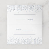 Wildblume Meadow Butterflies Hochzeit Platzkarte (Außenseite Aufgefaltet)