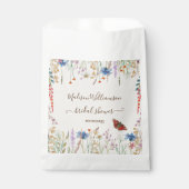 Wildblume Meadow Butterfly Brautparty Geschenktütchen (Vorderseite)
