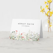 Wildblume Meadow Client Vielen Dank Karte (Gelbe Blume)
