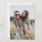 Wildblume Meadow Custom Foto Hochzeit Einladung (Rückseite)