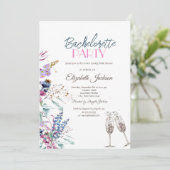 Wildblume Meadow Einladung (Stehend Vorderseite)