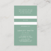 Wildblume Meadow Empfehlungskarte (Rückseite)