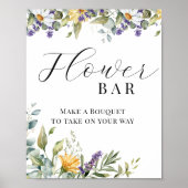 Wildblume | Meadow Floral | Bar der Blume Poster (Vorne)