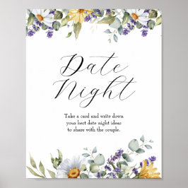 Wildblume | Meadow Floral Date Night Ideas Poster