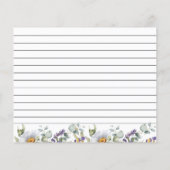 Wildblume | Meadow Floral | Rezept Card (Rückseite)