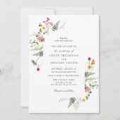 Wildblume Meadow Floral Wedding Einladung (Vorderseite)