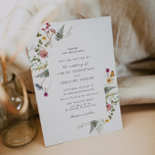 Wildblume Meadow Floral Wedding Einladung