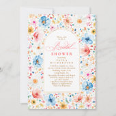 Wildblume Meadow Garden Brautparty Einladung (Vorderseite)